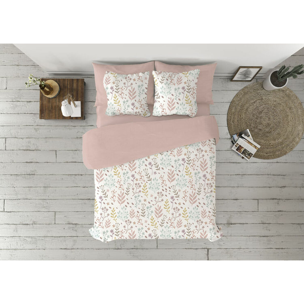 Juego de funda nórdica pierre cardin aurin rosa cama de 135 2 piezas