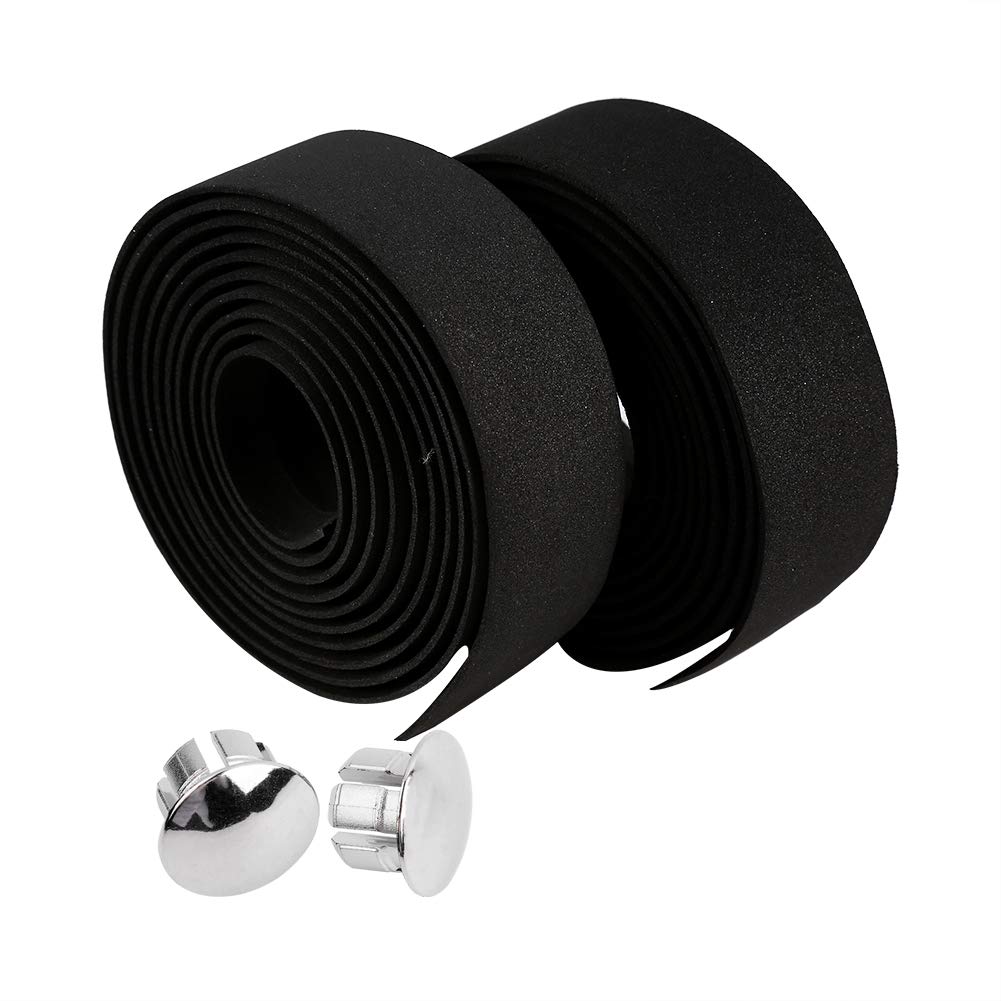 Nastro Manubrio Bici In EVA Antiscivolo | 2 Pezzi Handlebar Tape Con 2 Tappi Terminali | Universale Per Mountain Bike E Bici Da Strada