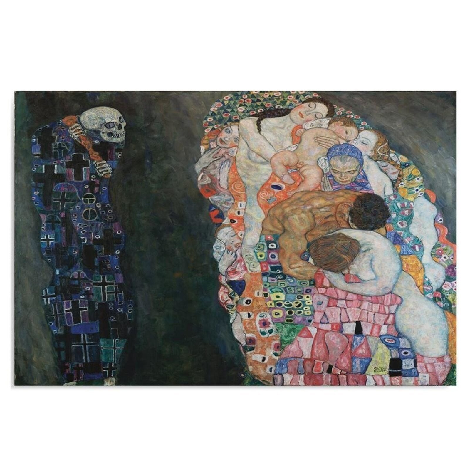 Obraz na płótnie, Życie - G. Klimt reprodukcja 100x70