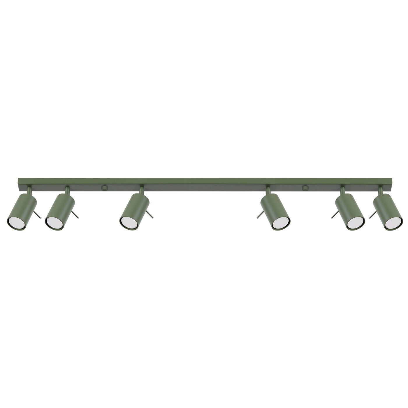 Reflektor sufitowy spot natynkowy Ring listwa zielony oliwkowy 6xGU10x10W wym: 17 x 117 x 6 cm metal Sollux Lighting