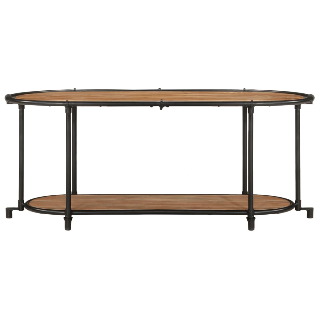 Móvel tv em madeira de acácia maciça 100x42x40 cm - COMFORTXL - 4