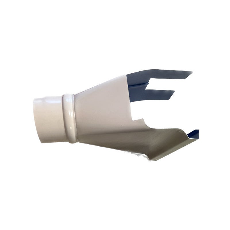 Naissance de gouttière corniche G300 blanc pour descente circulaire diamètre 80mm - ALUHOME - 2