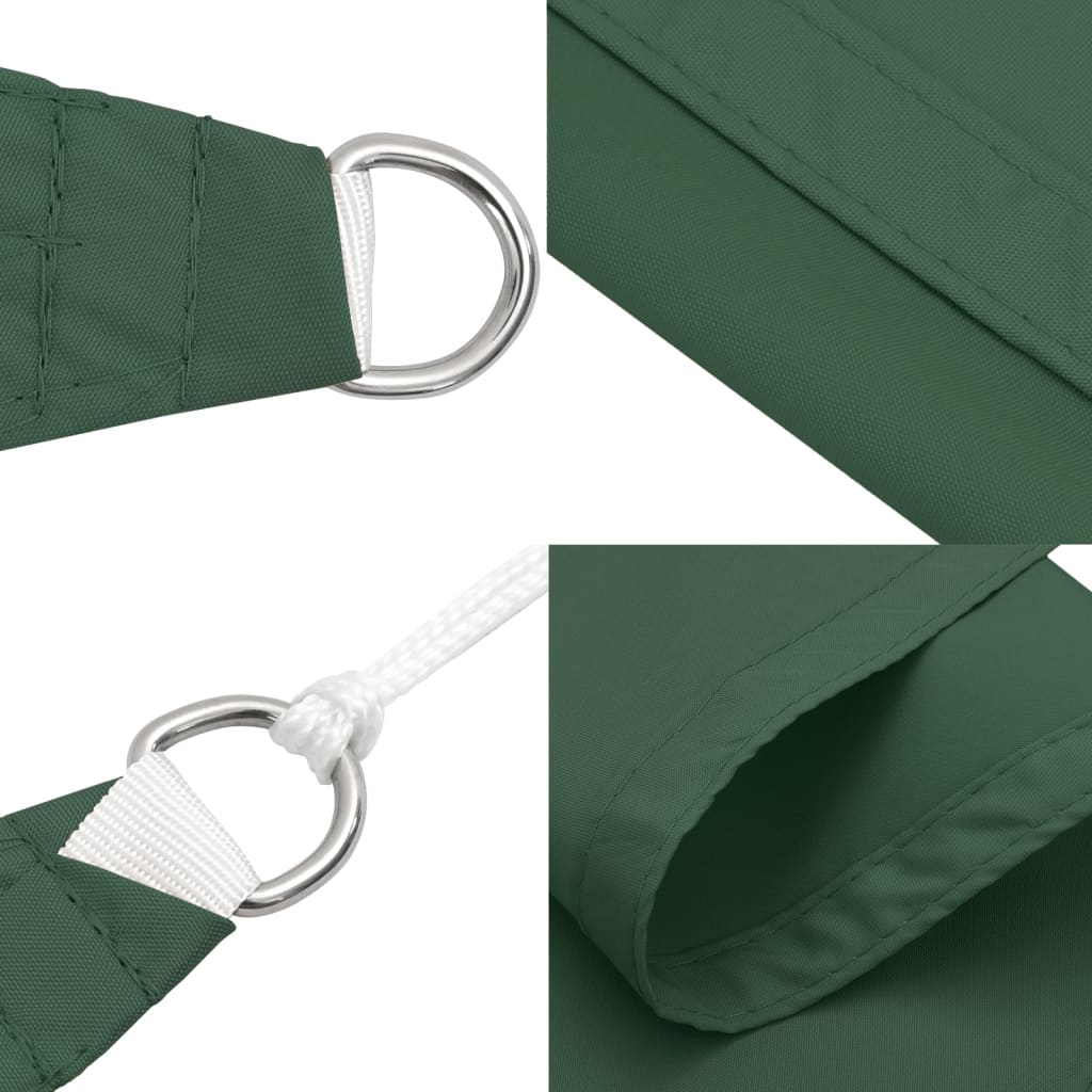 Maison Exclusive - Parasole a Vela Oxford Rettangolare 2x4 m Verde Scuro - 7