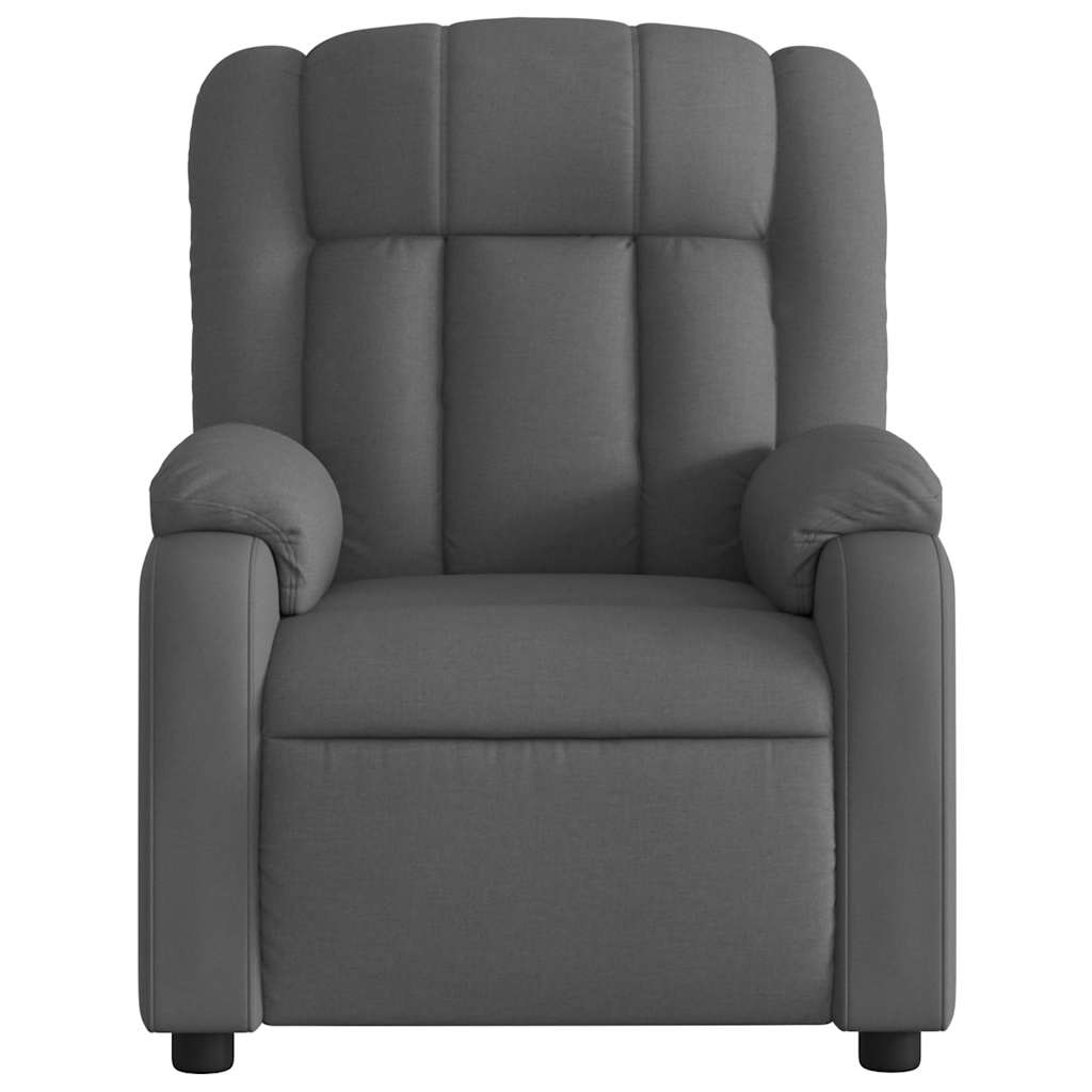 Fauteuil inclinable Gris foncé Tissu - COMFORTXL - 6