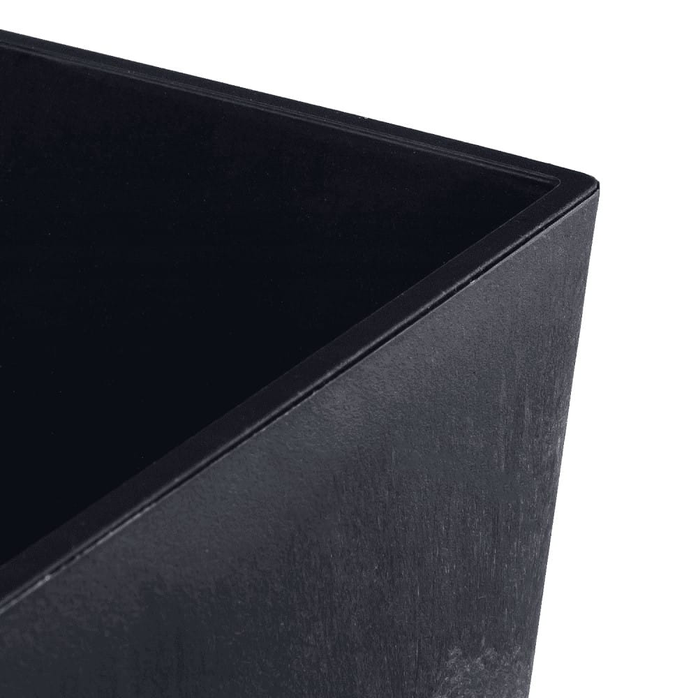 Pote alto 26,6 L Prosperplast Urbi Square Effect plástico COM tanque na cor Antracite, 50 (altura) x 26,5 (largura) x 26,5 (profundidade) cms - 6