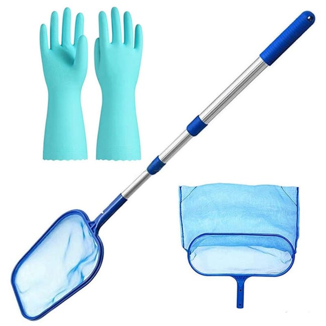 Épuisette De Piscine Avec Manche Télescopique En Maille Fine Pour Épuisette De Piscine Avec Manche Télescopique En Maille Fine Pour