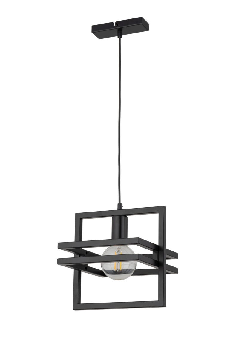 Lampa wisząca Merci czarna 1xE27x15W dekoracyjna wym: 90 x 26 x 26 cm metal SIGMA