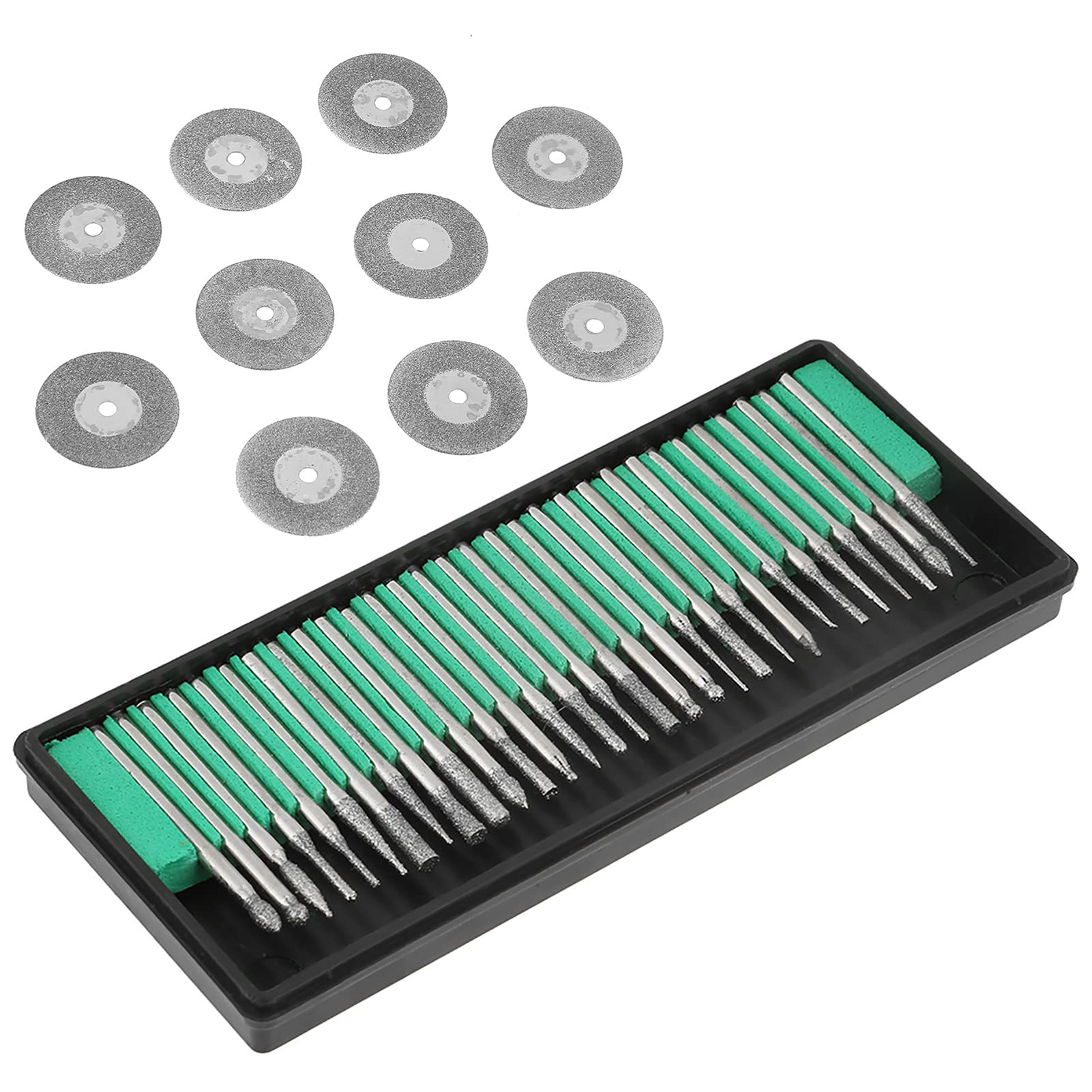 12 Disques Diamantés De Coupe Pour Dremel – Meuleuse Métal, Pierre, Verre & Céramique