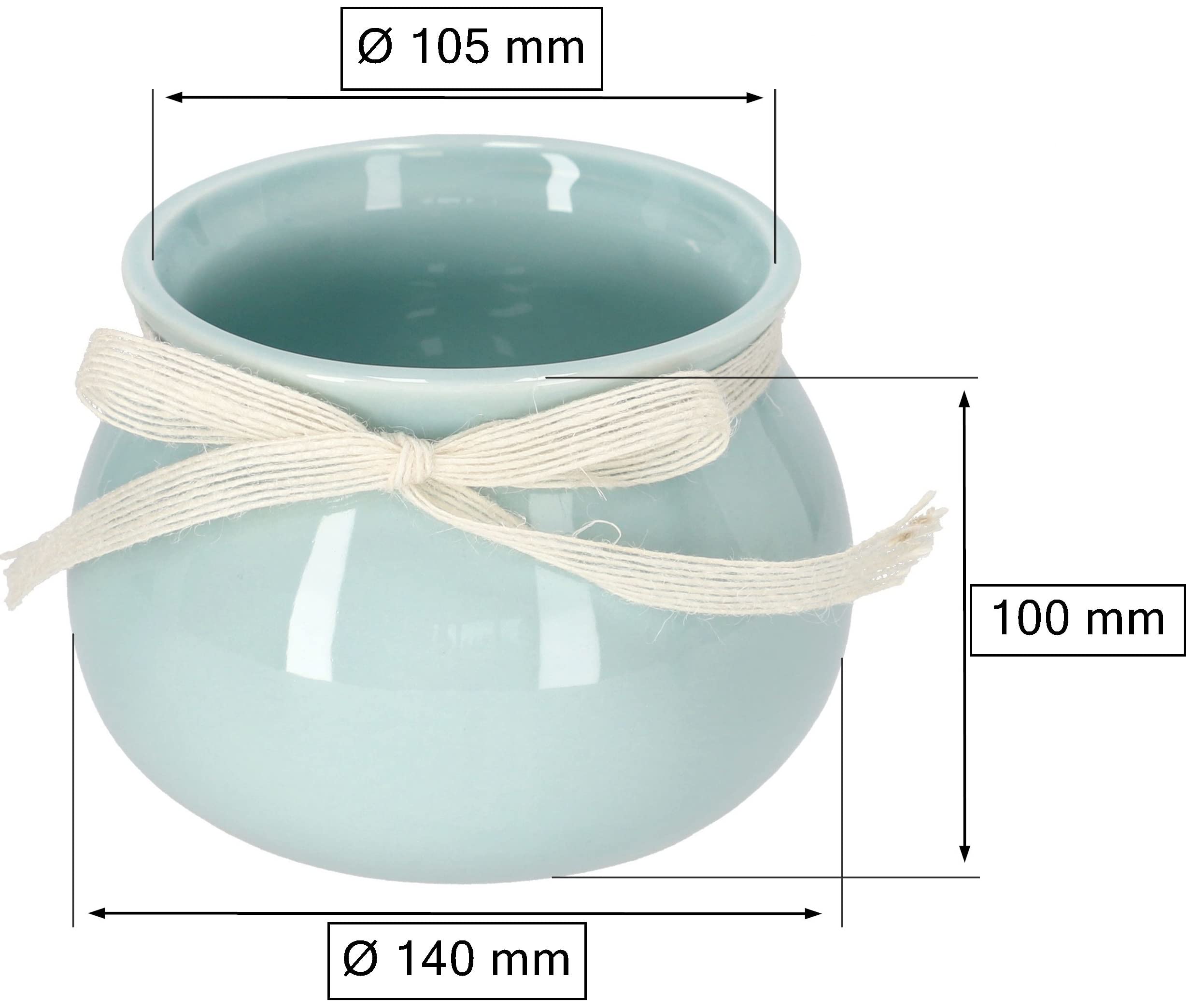 Doniczka ceramiczna 10,5 osłonka kwiaty rośliny 2x - KOTARBAU - 2