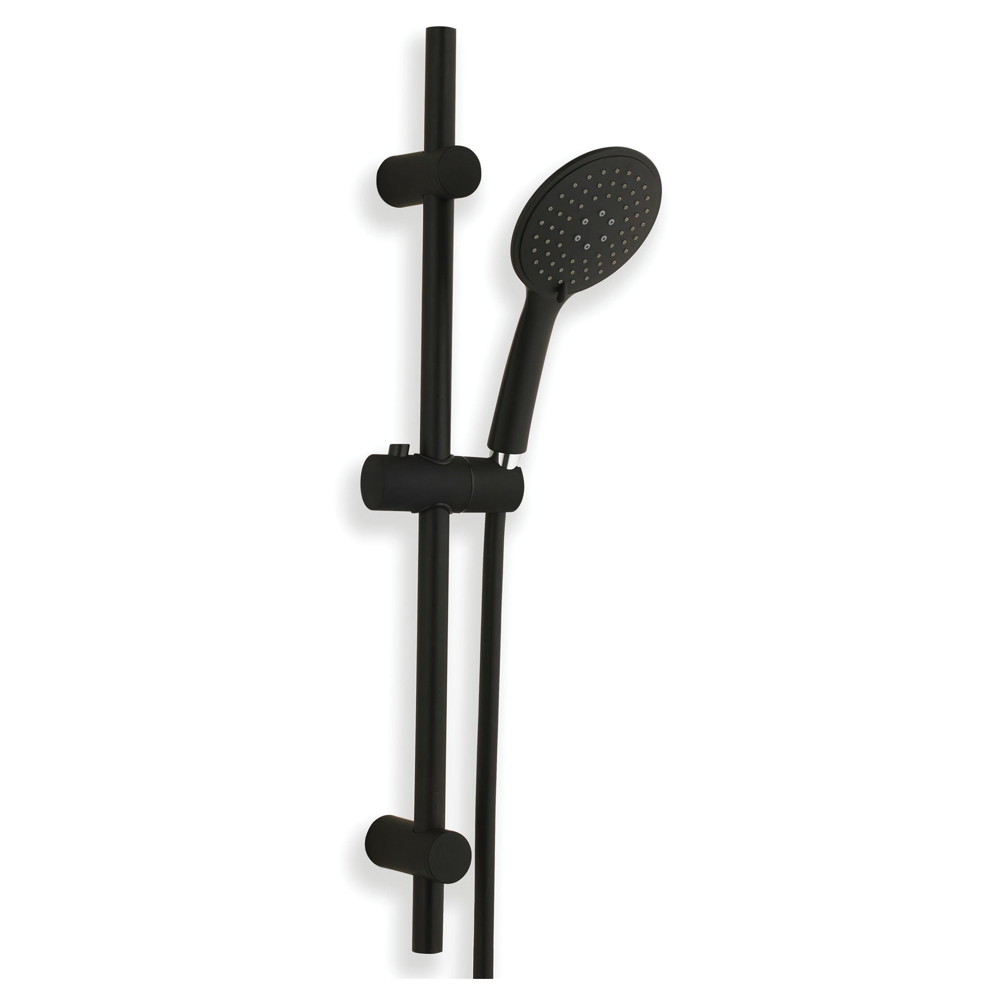 ONDEE ZEN - Kit barre de douche à douchette sans mitigeur SILKY - H65cm - Finition noir mat - 2