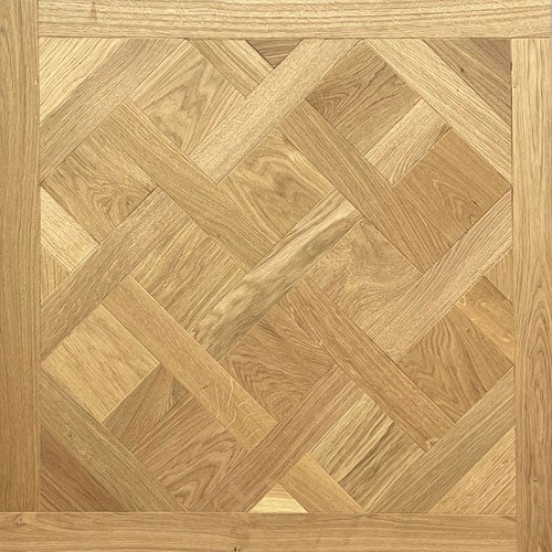PARQUET CHÊNE DALLES VERSAILLES AMBOISE VERNI PR BIS 600X600X15mm - 4mm de couche d'usure - Certifié FSC 100%