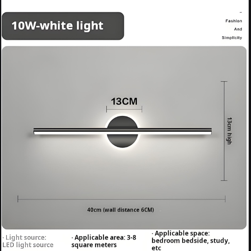 Lampe De Vanité De Salle De Bains, Applique Murale De Vanité Simple, Phare De Miroir à Lumière