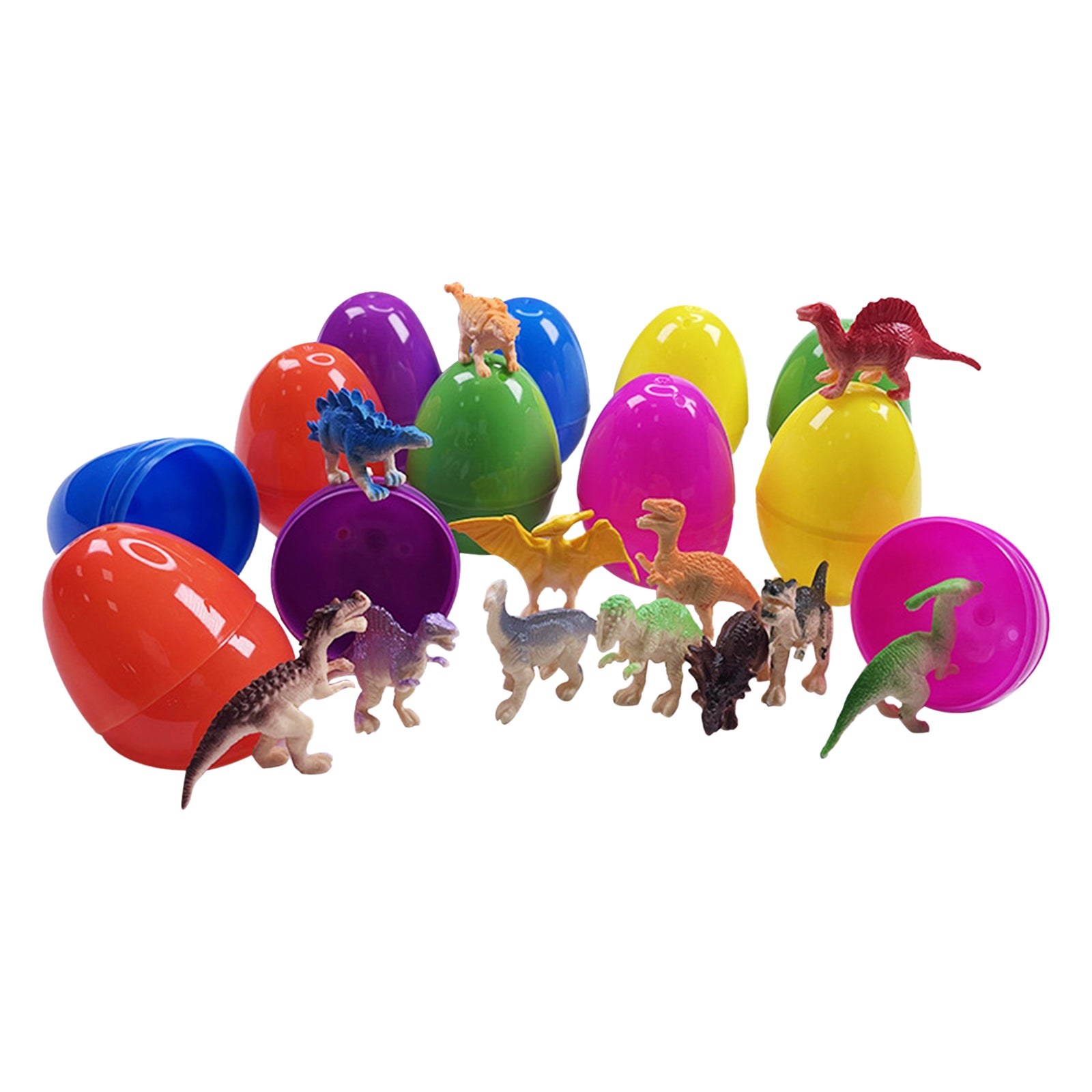 3X Oeufs De Pâques À Remplir - Oeufs De Pâques Colorés Avec Des Motifs De Pâques En Style