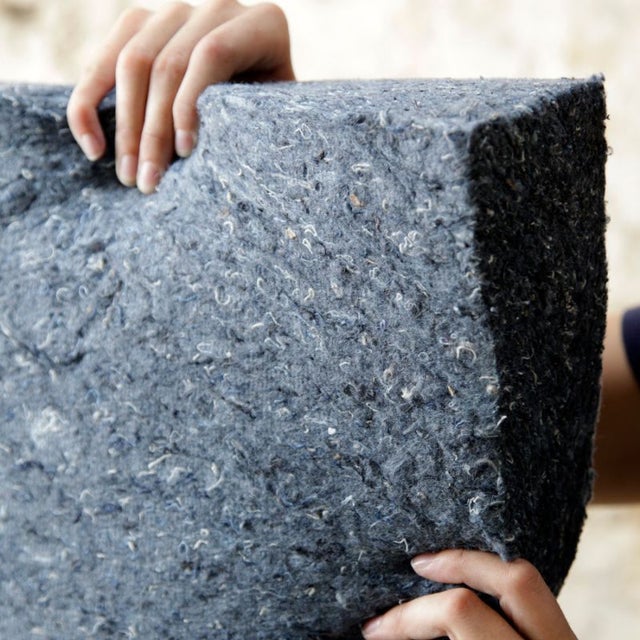 Cotonwool Flex 25: Panneaux isolants biosourcés semi-rigide en coton recyclé - 1200x600mm - BUITEX - Epaisseur 50