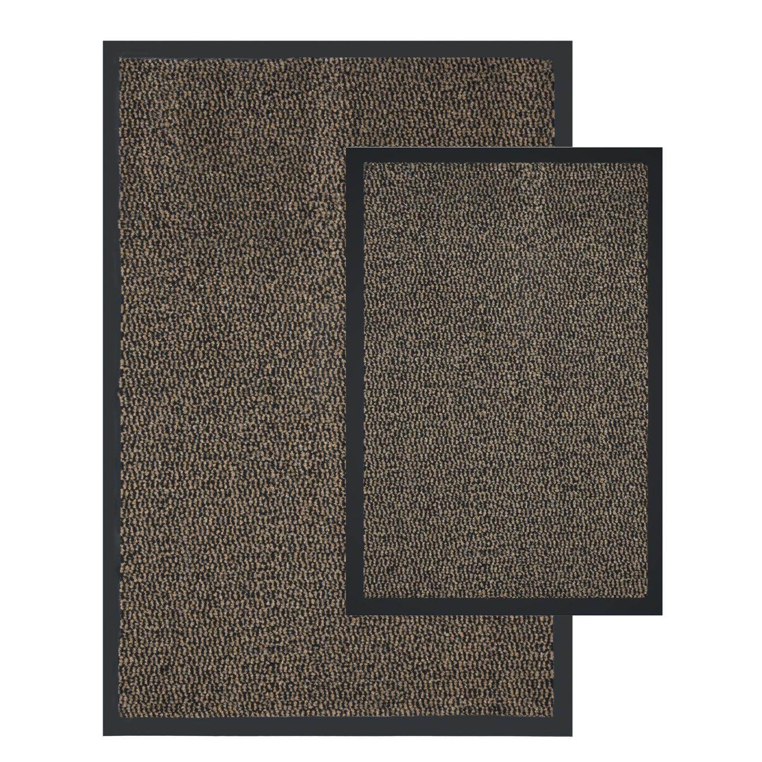 Wycieraczka pod drzwi Bruno 40x60 cm + 60x90 cm brązowy zestaw 2 szt