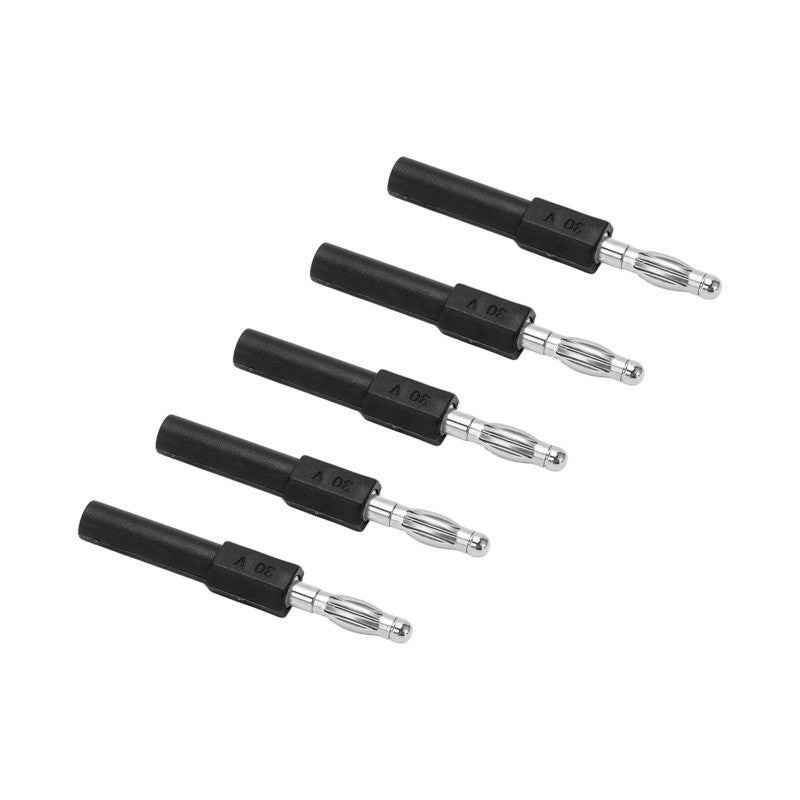 Multimètre, adaptateur fiche banane mâle 4 mm vers fiche banane femelle 2 mm, vendu par lot de 5, noir. - 6