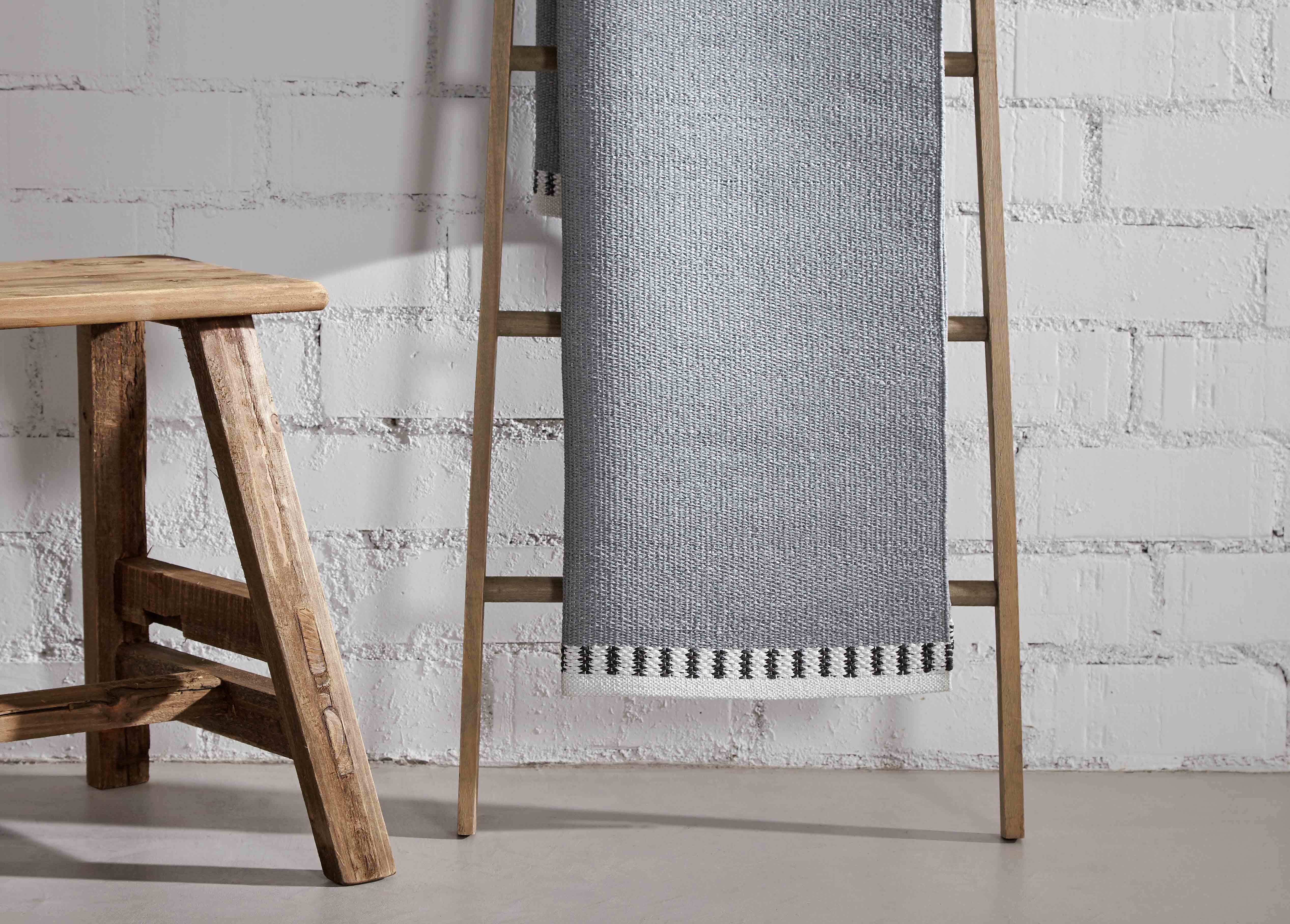 Tappeto in PVC interno ed esterno grigio Livorno 60x90 cm | Resistente, decorativo e durevole - 2