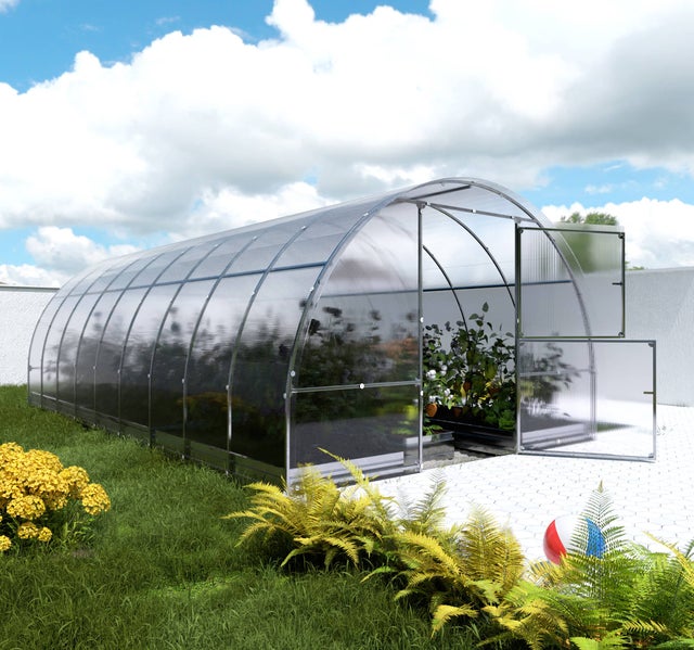 Estufa de jardim KLASIKA EASY 3 x 6 m (18 m²), 6 mm com revestimento em policarbonato