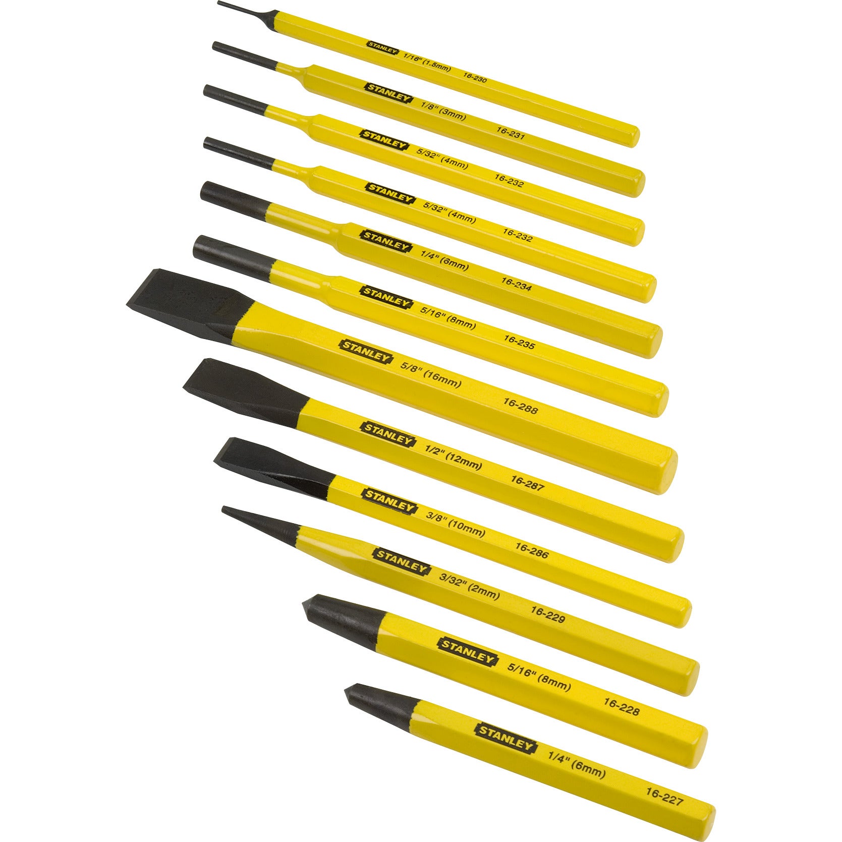 Stanley - Jeu de 12 outils de frappe - 4-18-299 - 4