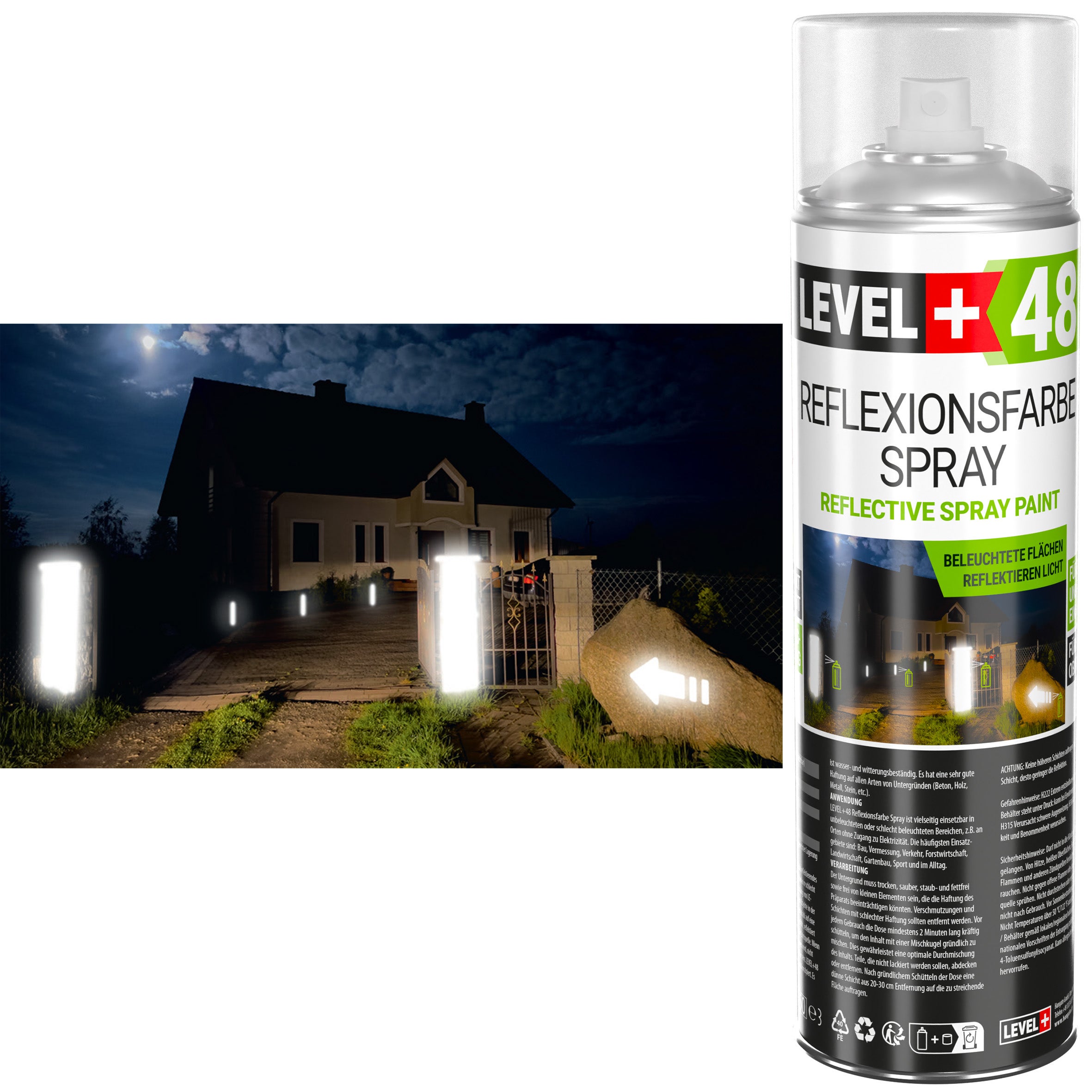 Peinture réfléchissante Spray Reflective Spray Paint 500ml L+48 - 1pc. - 2