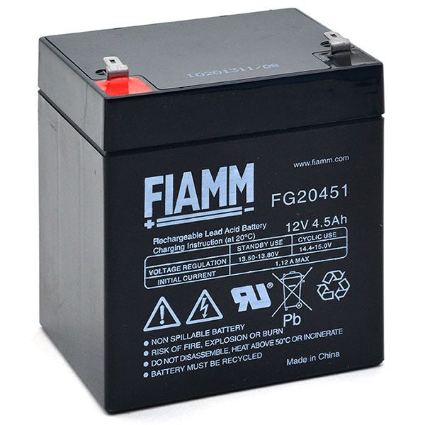 Batteria FIAMM 12V 1,2Ah - Piombo Acido, Faston 4,8mm - Foto 8