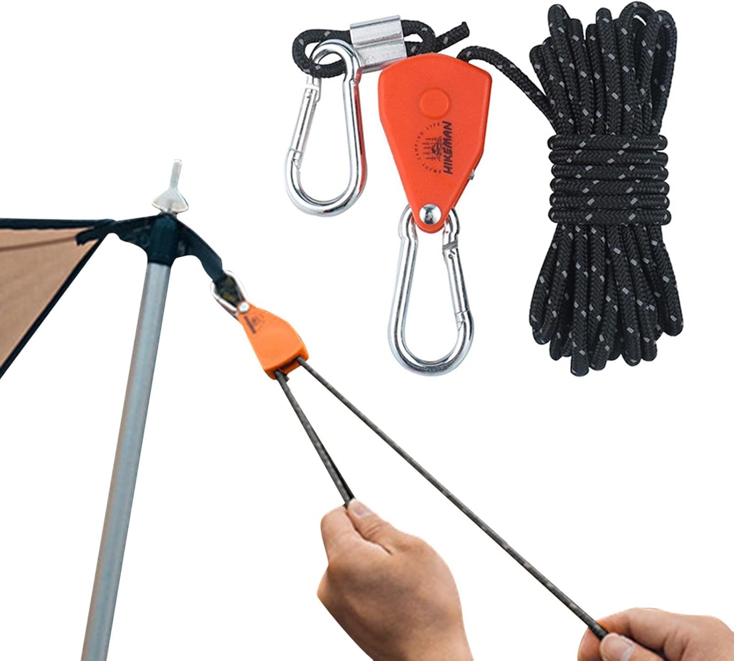 Lot De 2 Cordes De Tente Réfléchissantes – Corde De Tente De Camping Portable | Corde De Camping, Design De Patinage à Roulettes Pour Bâche De Tente, Reflète La Lumière La Nuit