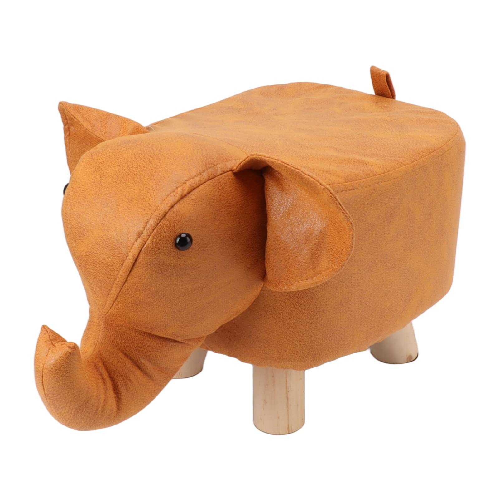 Taburete tapizado con forma de elefante, bonito taburete con forma de animal de dibujos animados para la decoración de la habitación de los niño