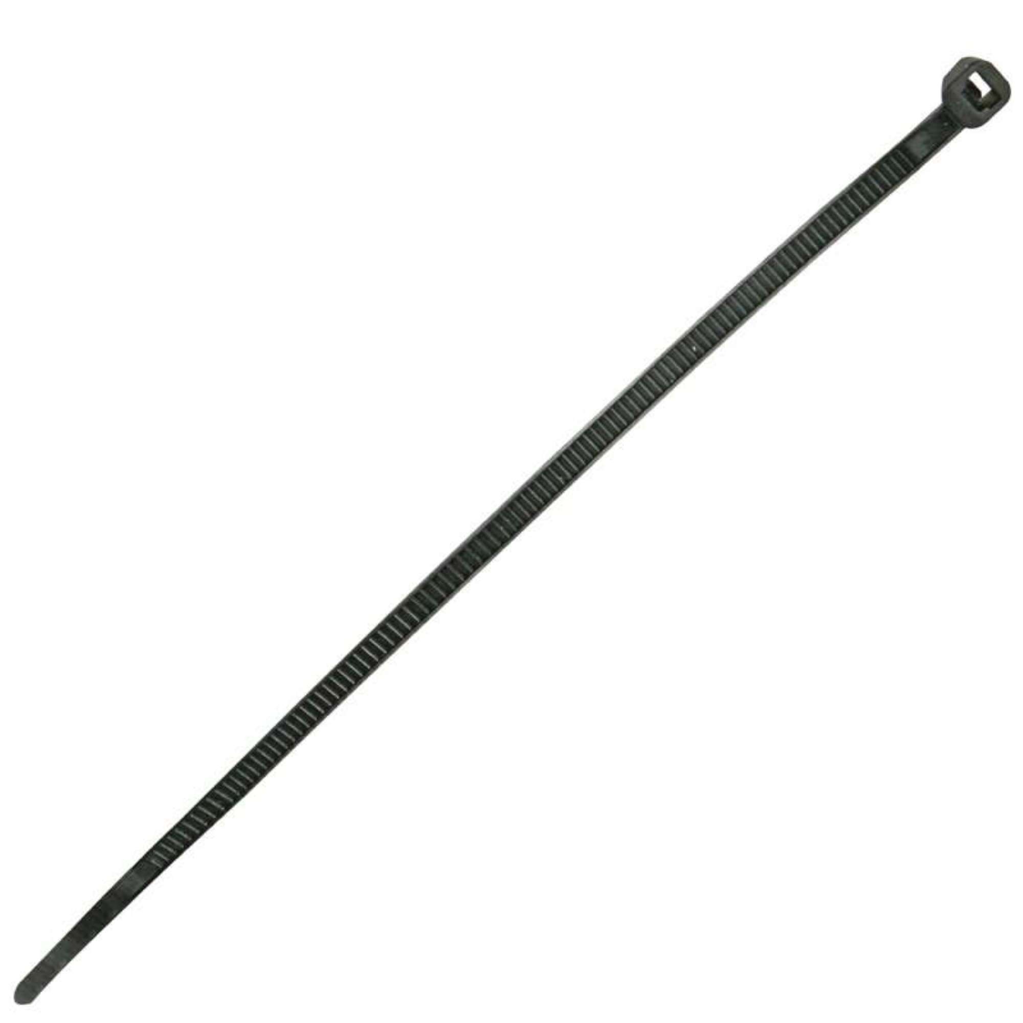 JEU DE SERRE-CÂBLES EN NYLON - 4.6 x 200 mm - NOIR (100 pcs) - 2