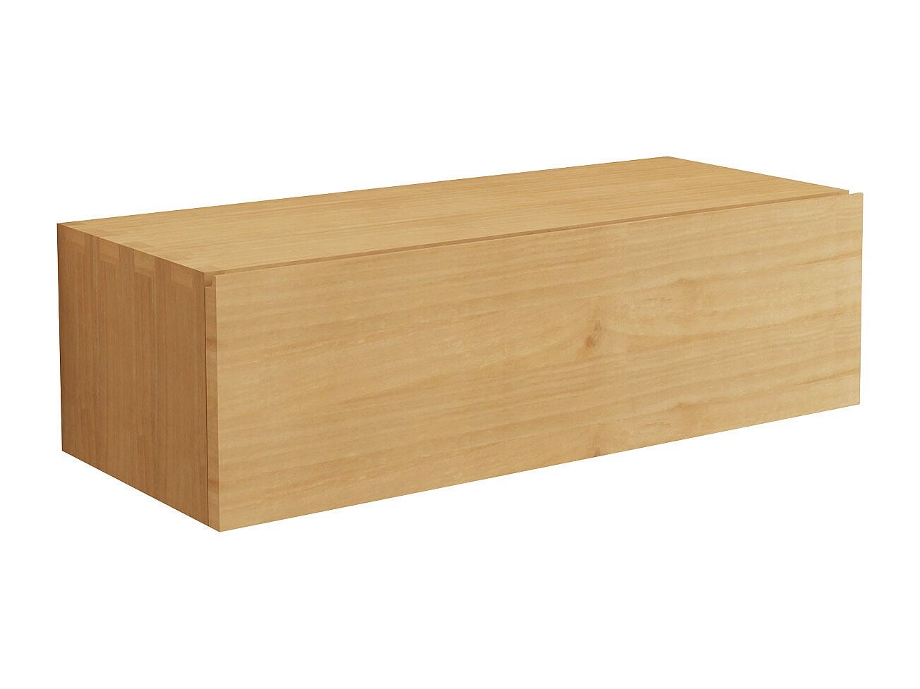 Meuble sous vasque suspendu en bois de mindi - 95 cm - TIDORE - 3