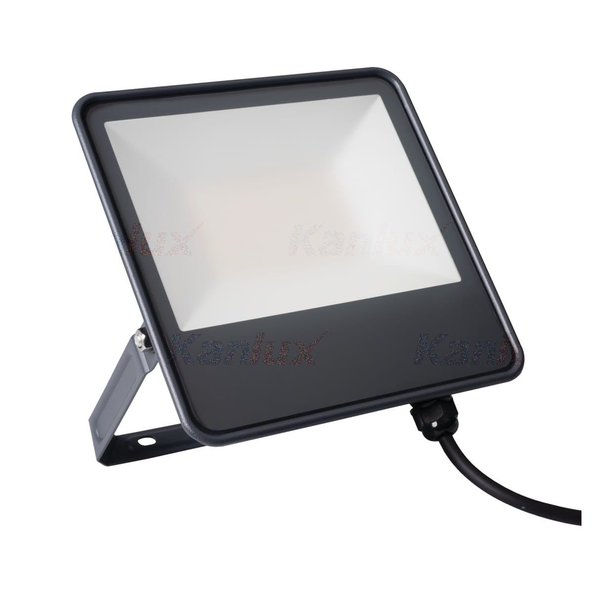 Naświetlacz halogen IQ LED 50W Neutralna biel 6000lm czarny wym:24,1x18x3cm IP65 Kanlux