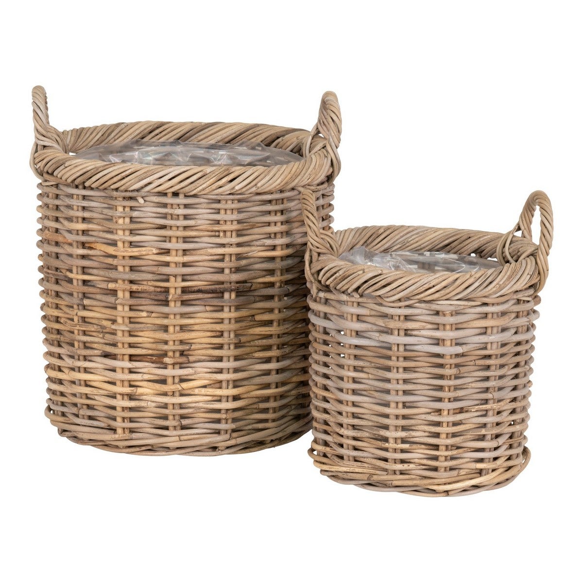 Zestaw 2 koszy do przechowywania Gili, Rattan, Brązowy, Seven Design