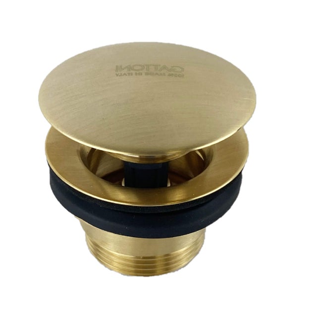 Piletta di scarico clic-clac colore oro spazzolato Gattoni 1510/00SG - Oro