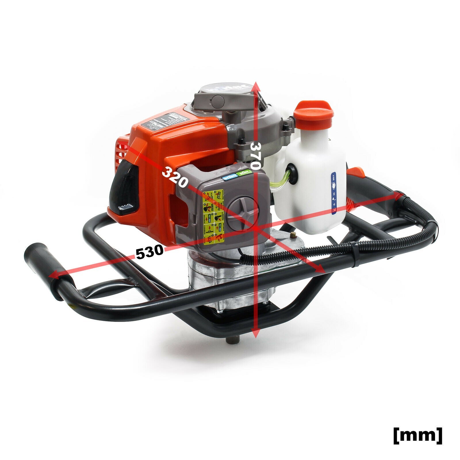 Juego de barrena térmica de 63,3 cc 3 CV broca de 150 mm taladro para ...