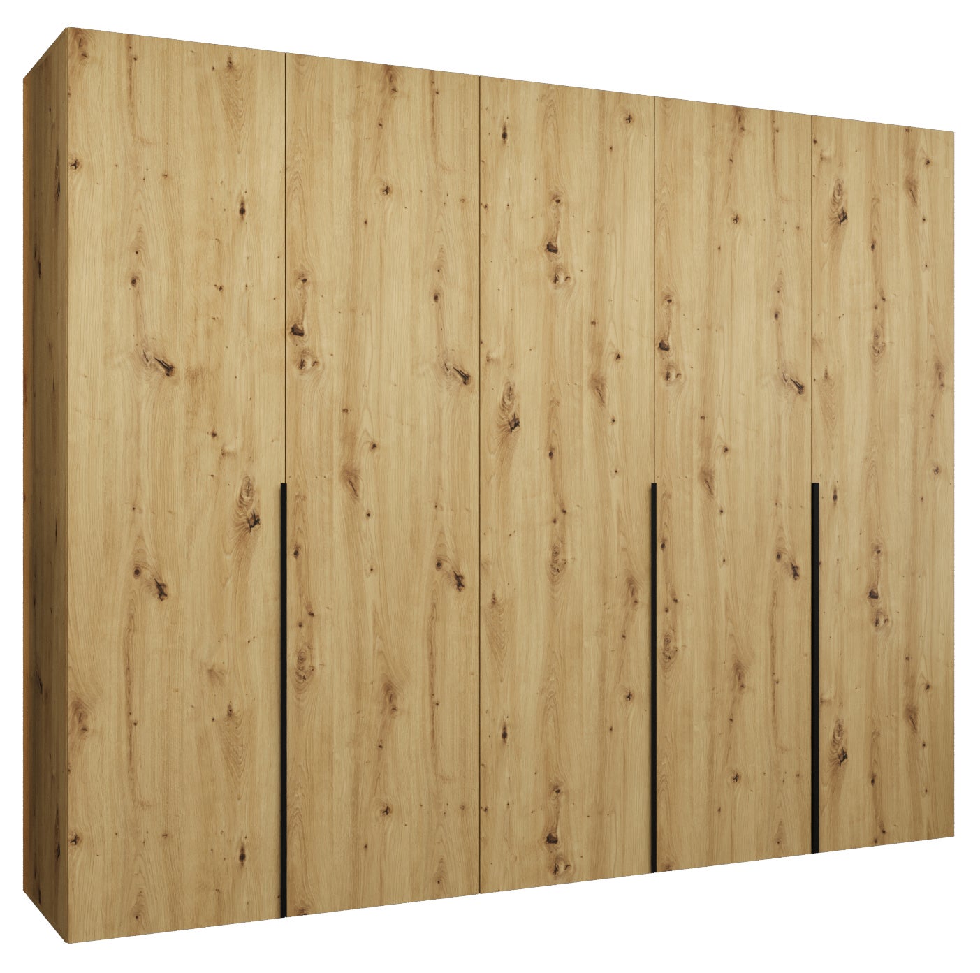Szafa uchylna otwierana Alicante 1 250 x 52 x 202 cm artisan + u. czarny Abiks Meble