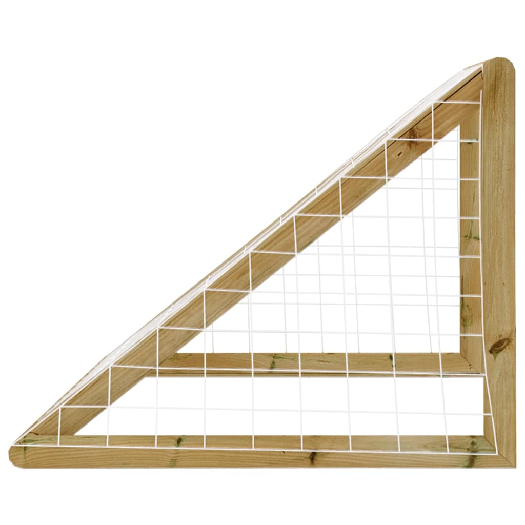 Maison Exclusive - Baliza de futebol com rede 160x80x100 cm pinho impregnado - 3