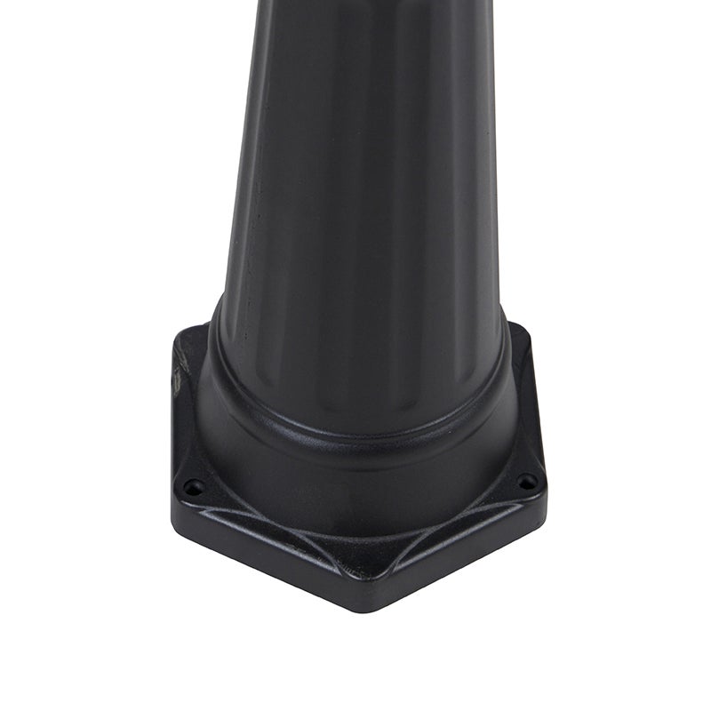 Qazqa classic-antique lanterne extérieure pour jardin - Havana - noir, max. 60w, e27, 220cm, IP44, à 2 lumières - 9