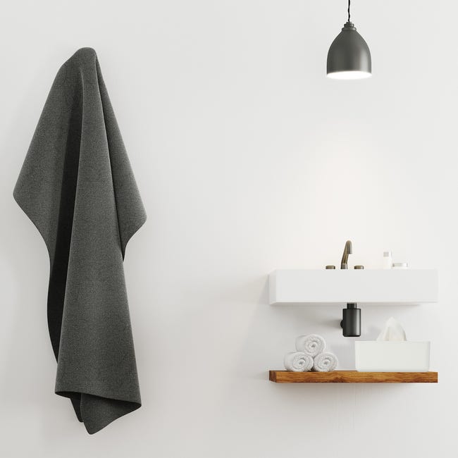 Relaxdays Porta Fazzoletti Con Coperchio In Bambù, Per Bagno, Design Moderno, Plastica, HLP 10x23x13 Cm, Bianco/Naturale | Leroy Merlin