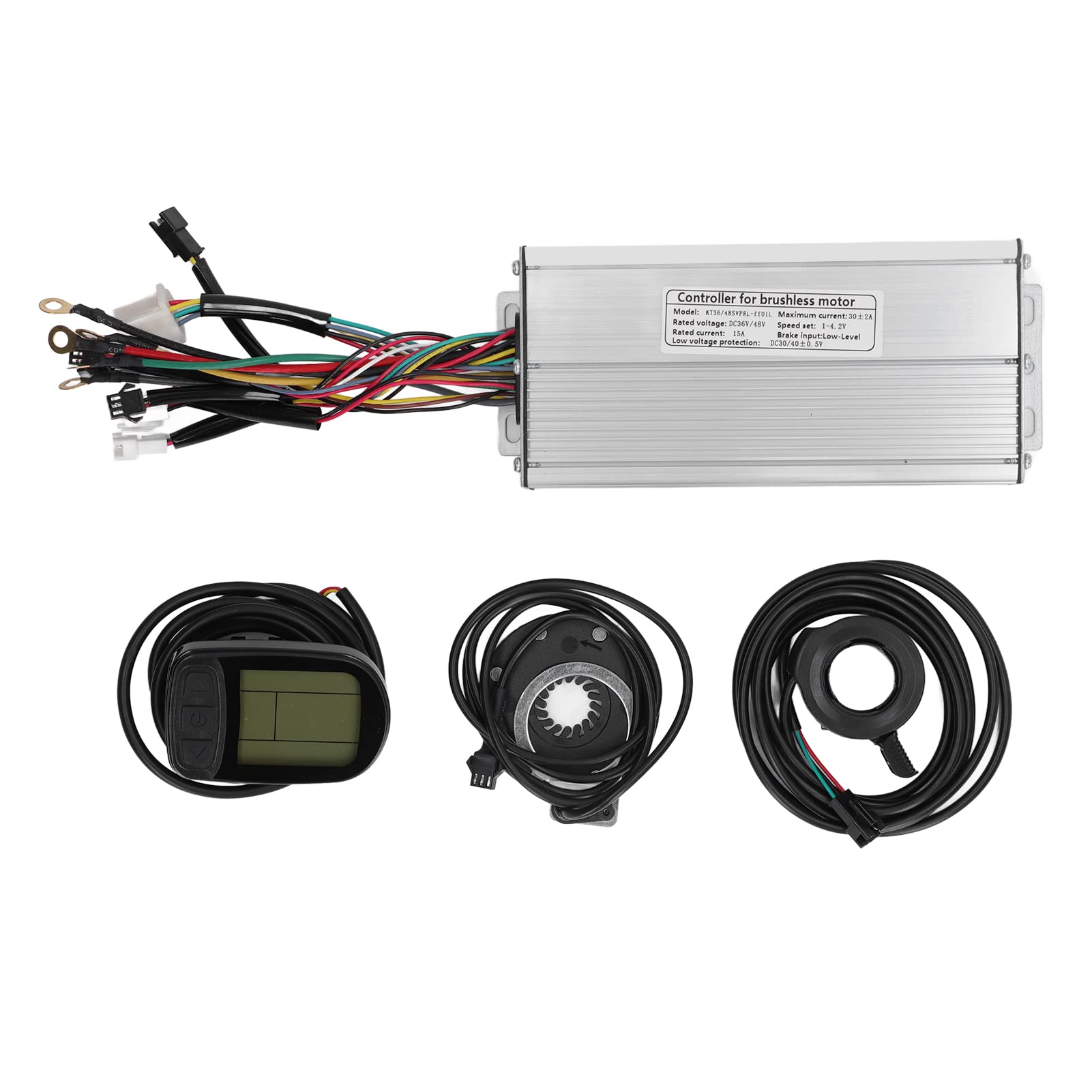 Kit De Conversion De Vélo électrique 30a Contrôleur S900 Panneau Phare Feu Arriere Accelerateur Au Pouce Pour Conversion De Velo Electrique Diy