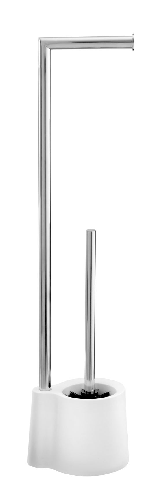 Porte-papier toilette avec brosse WC et récipient, élégant ensemble salle de bain - WENKO, WENKO - 3