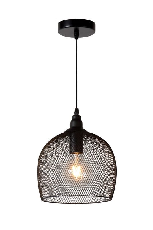 Lampa wisząca MESH czarna 1xE27x60W metal wym:150x22x22cm IP20 Lucide