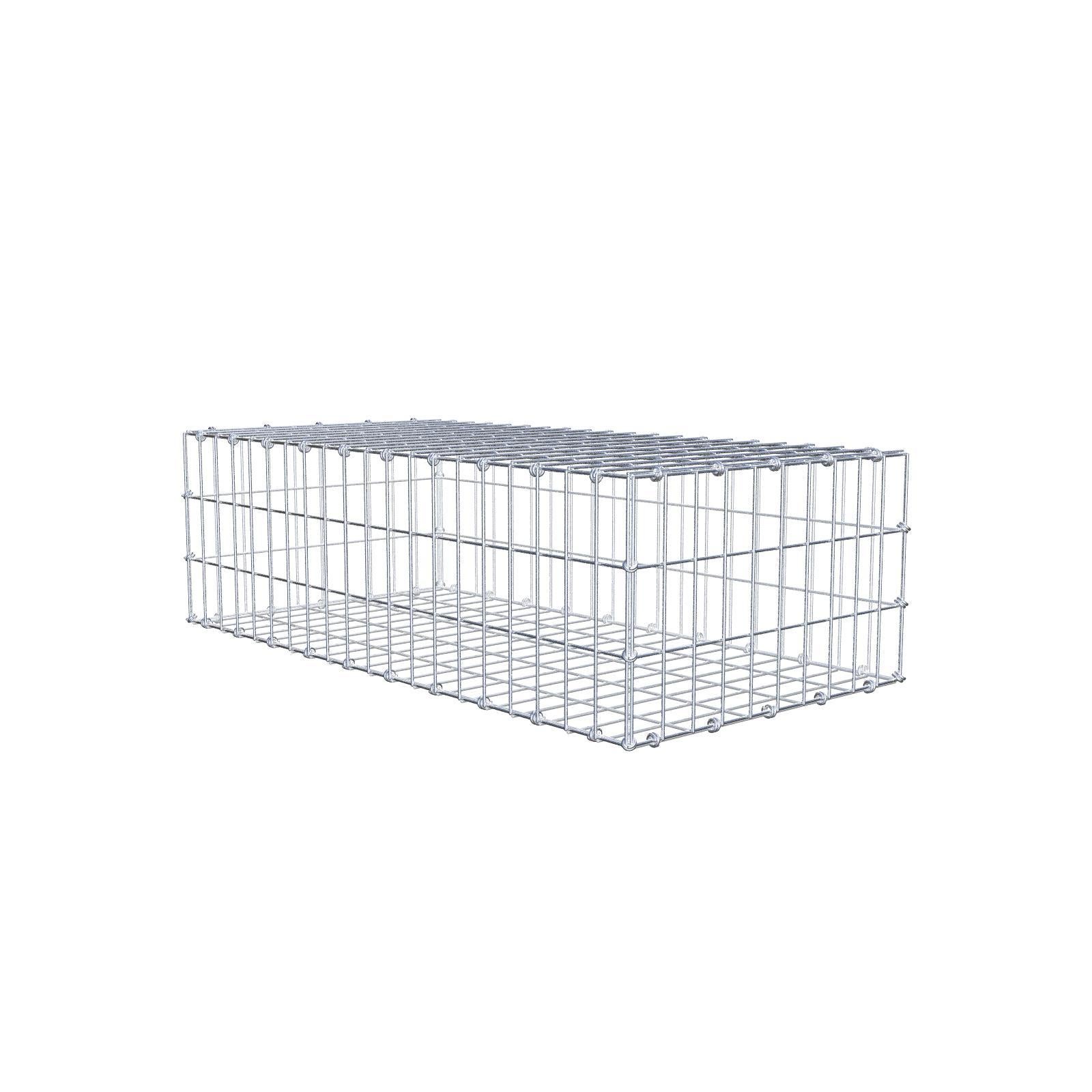 Gabion 100 cm x 30 cm x 50 cm (dł. x wys. x gł.), rozmiar oczek 5 x 10 cm, pierścień spiralny