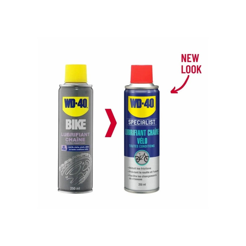 Lubrifiant WD-40 Chaîne Vélo Toutes Conditions - Bombe - 250 ml - 3