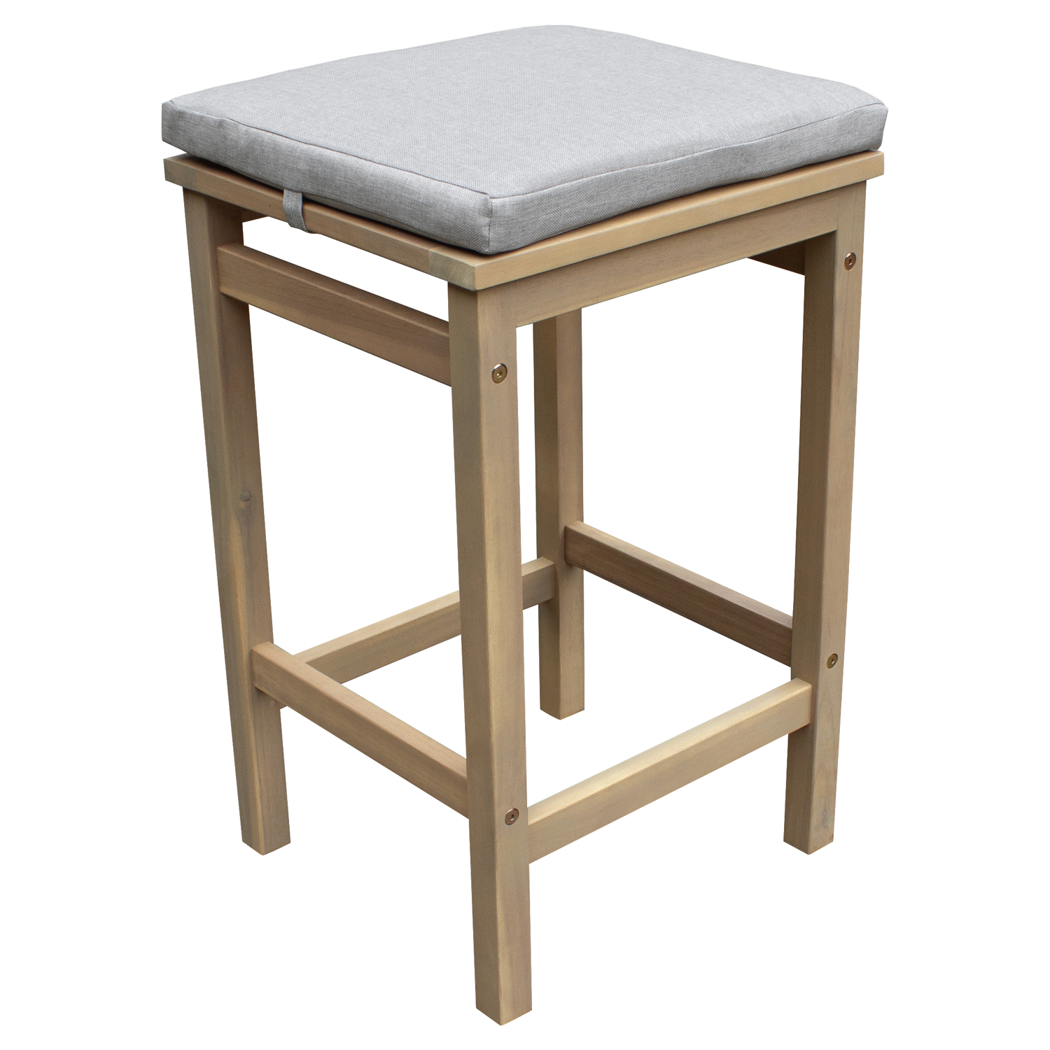 Mange debout ARUBA en acacia 4 places - coussins sable - 4