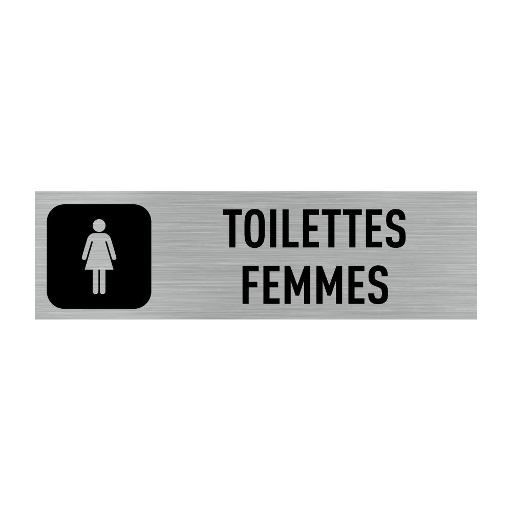 Panneau WC Dibond 12x12cm - Pictogramme Homme/Femme Autocollant Pour Toilettes