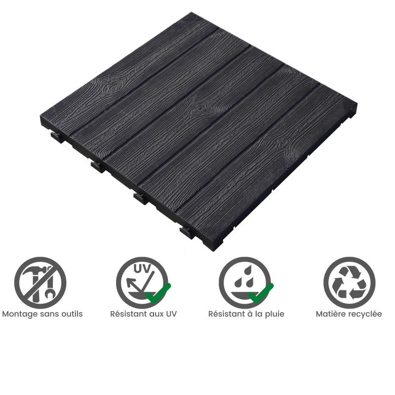 Dalle PVC clipsable autoportante 