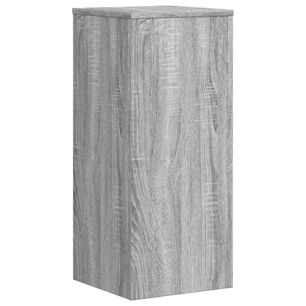 Ensemble de 2 supports pour plantes gris 30 x 30 x 70 cm - 5