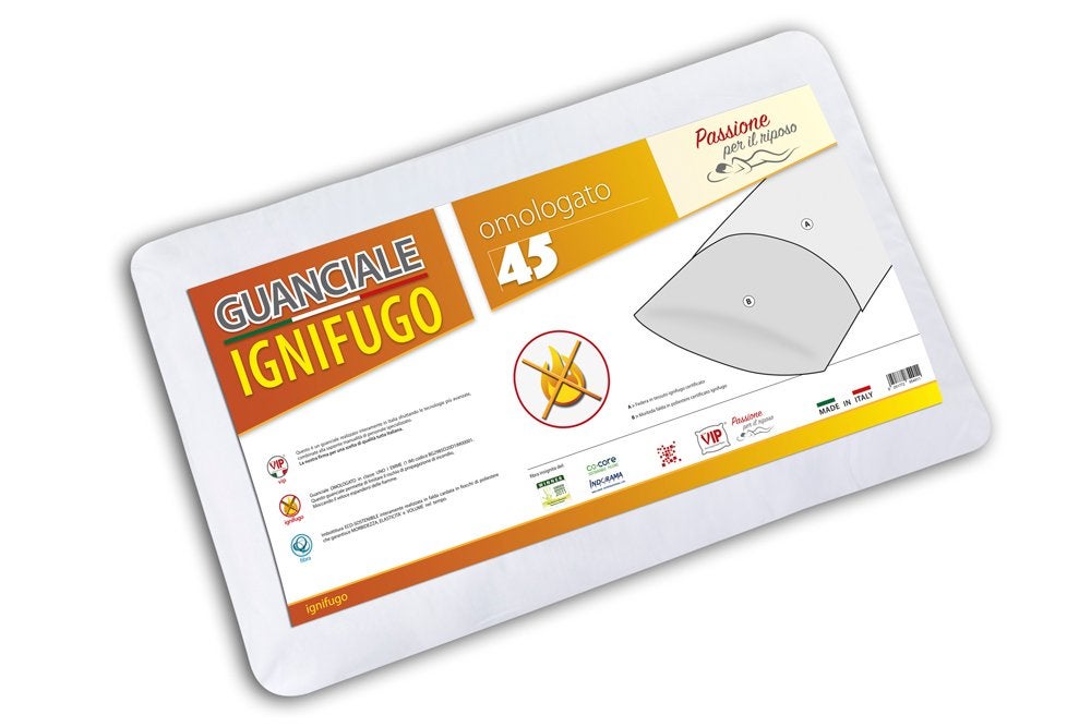 V.I.P. VERY IMPORTANT PILLOW Cuscino Ignifugo, Omologato in Classe 1 IM