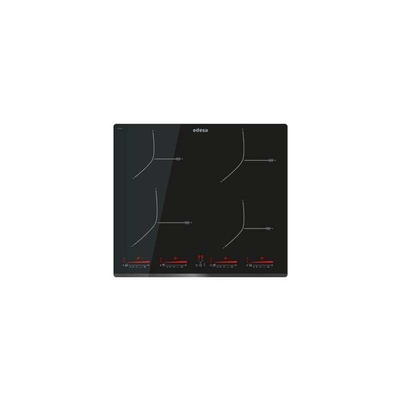 Edesa Placa Inducción Eim-6422 B/A 4F Bisel , Leroy Merlin