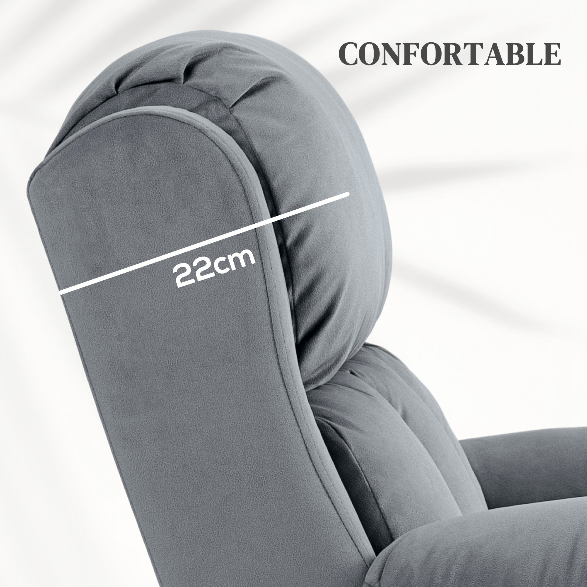 Fauteuil relax électrique tissu polyester 1 place HOMCOM - 7