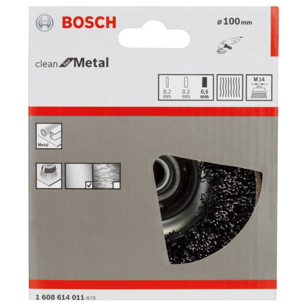 Bosch PRO Metal clean Szczotka garnkowa 100 x 0,50 mm Gwint - 1608614011 - 5